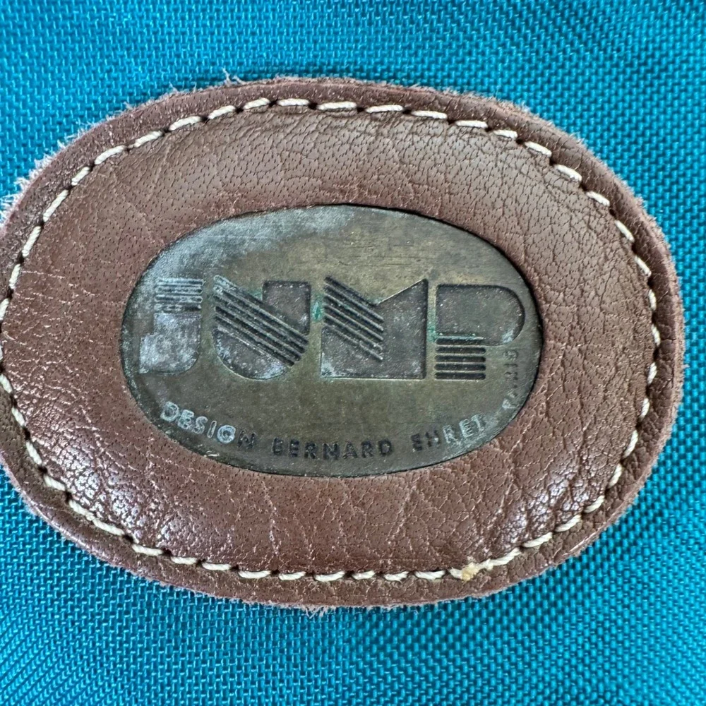 Vintage JUMP Teal Messenger Bag Adjustable Strap‎ 2 Clasp Flap Closure